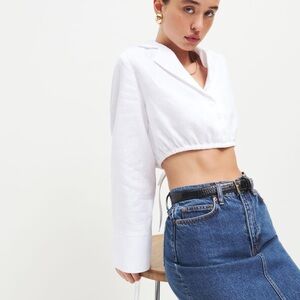 REFORMATION Nicholas Linen Top